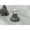 Kingston Brass NS4467BX 8" Widespread Bathroom Faucet, Black Stainless Steel/ Chrome NS4467BX - alternate 3